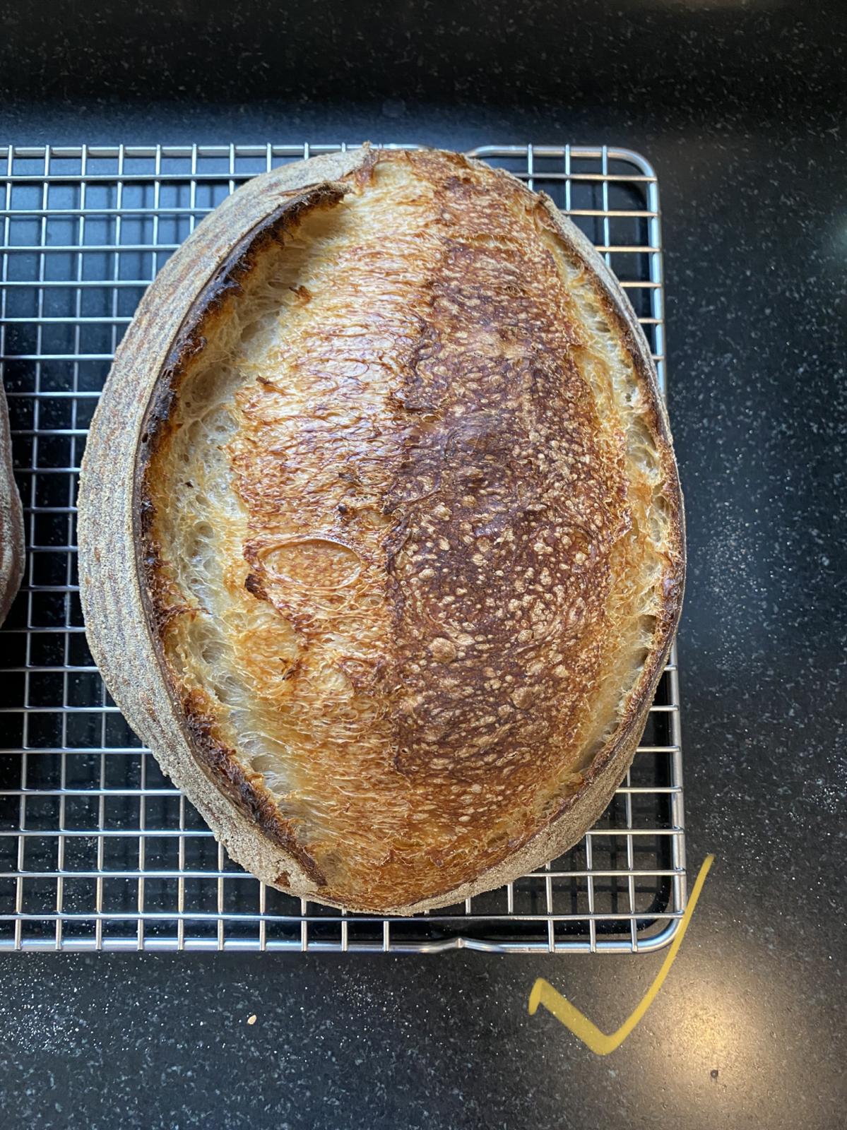I wanted to show how I slice my sourdough loaves on my refurbished