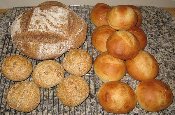 WW Miche and Portuguese Sweet Rolls