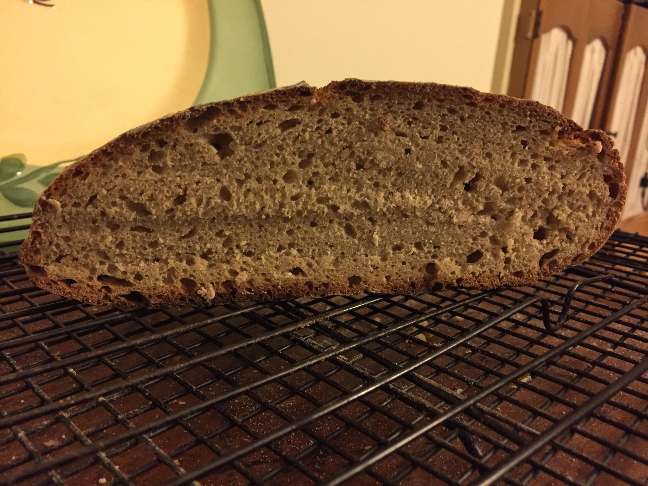 Scored Rye Crumb