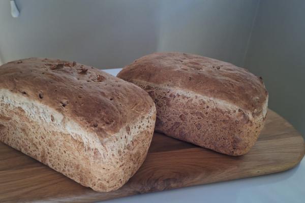 Two loaves of gluten free bread