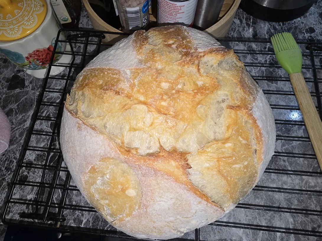 My first loaf of sourdough 