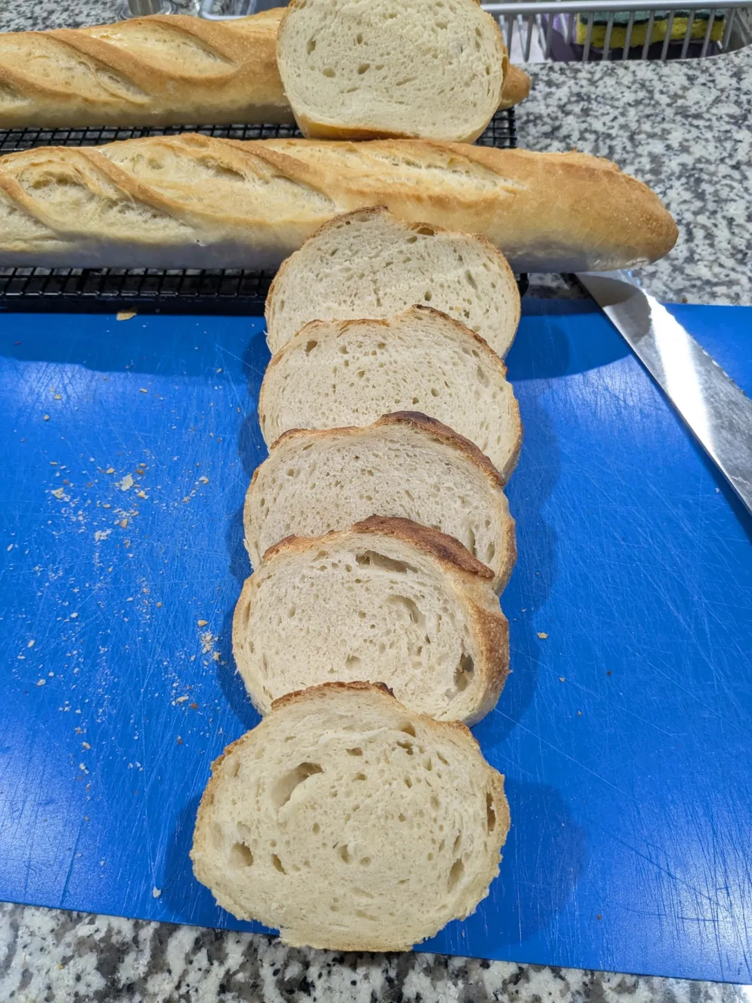 Baguette crumb