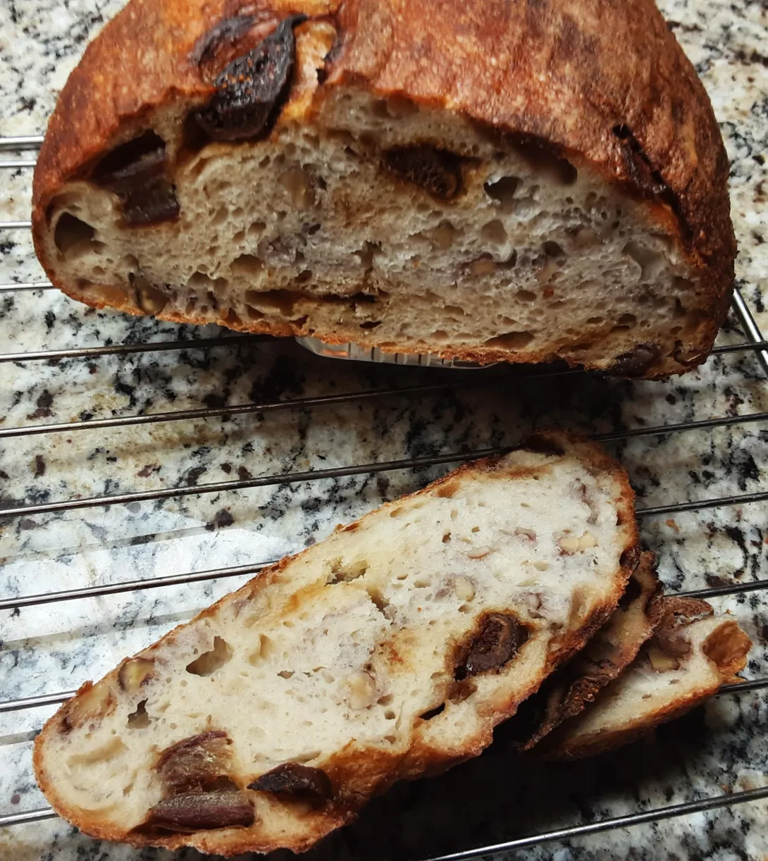 Walnut, fig, date sourdough.