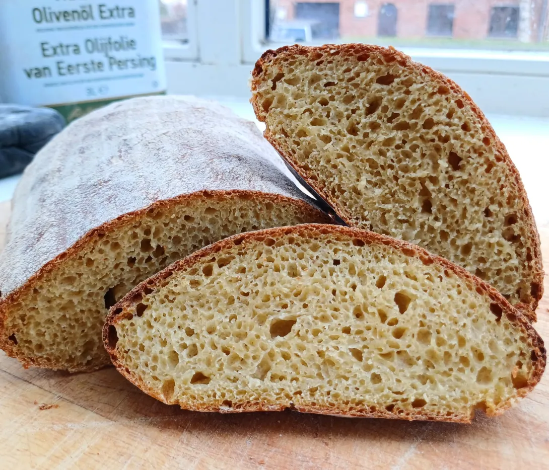 Sourdough corn bread