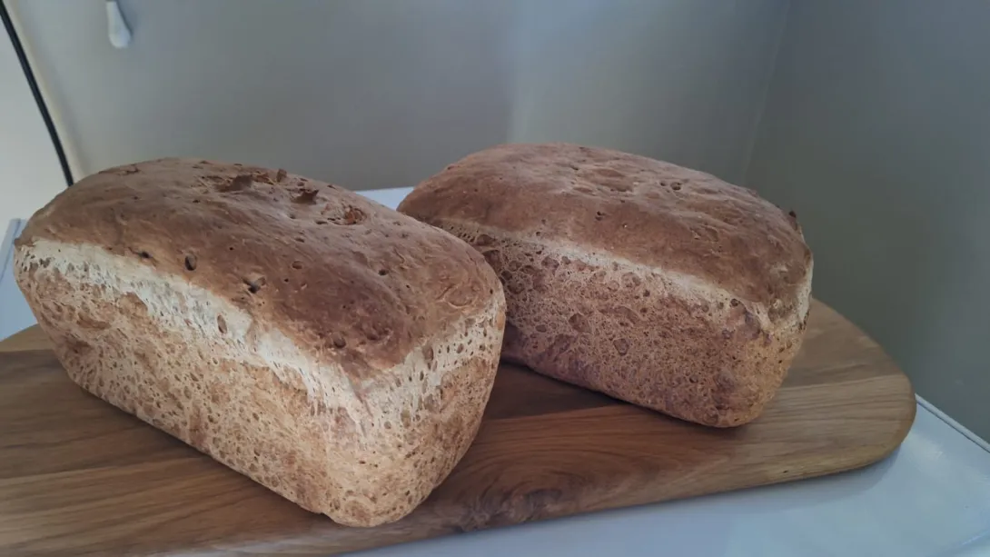 Two loaves of gluten free bread