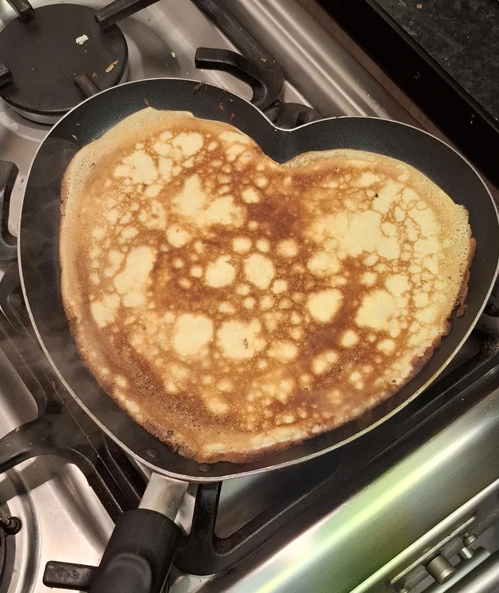 pancake cooked in a skillet