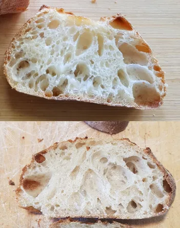 Baguette - white vs 7% rye