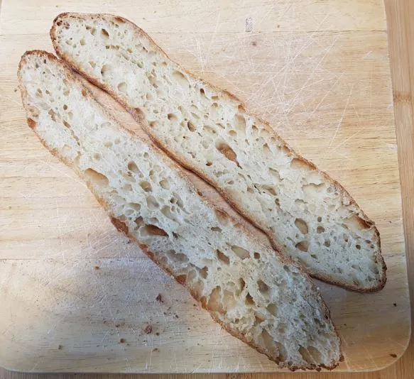 Baguette bake 3 @ 80h retard - full crumb