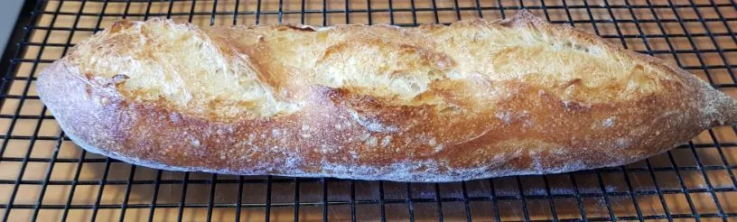 Baguette batch B bake 3 @ 56h retard - full crumb