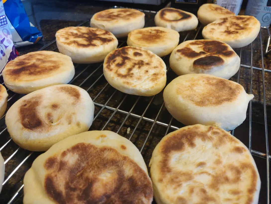 Sourdough English Muffins