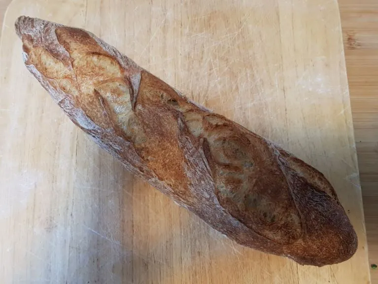 Baguette bake 1 @ 32h retard - crust outer