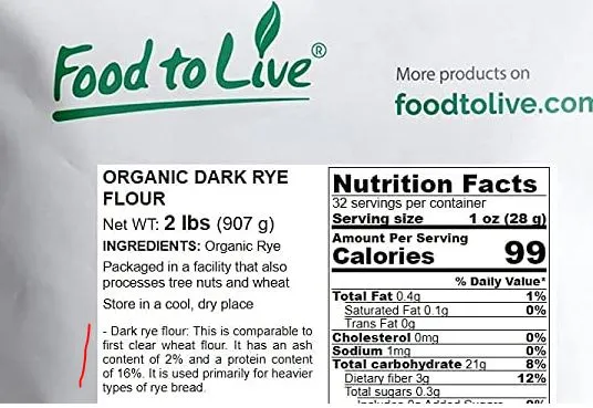 Dark rye - Food to Live - Amazon